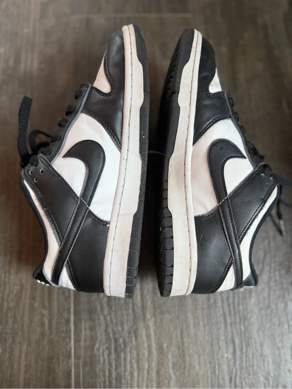 Woman’s Panda Nike Low-Top Sneakers in Black and White